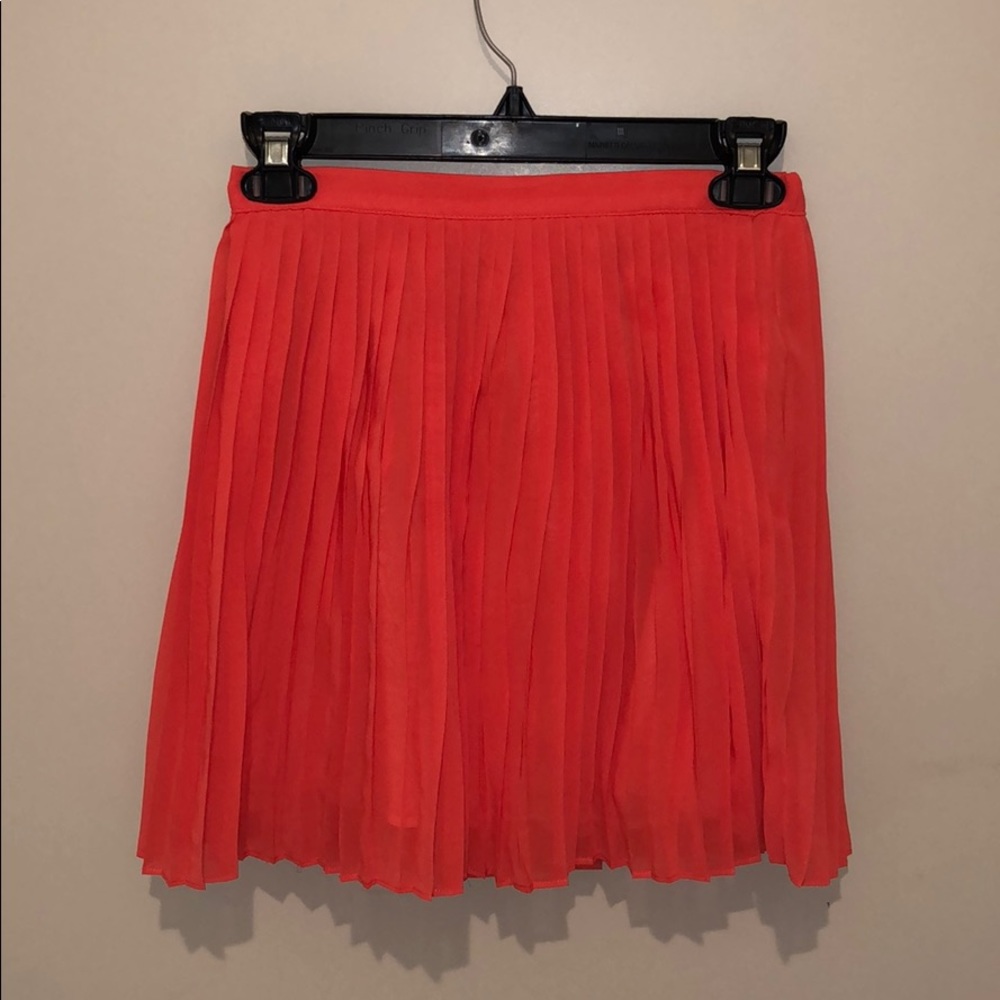 Marie Chantal Coral Pleated Skirt